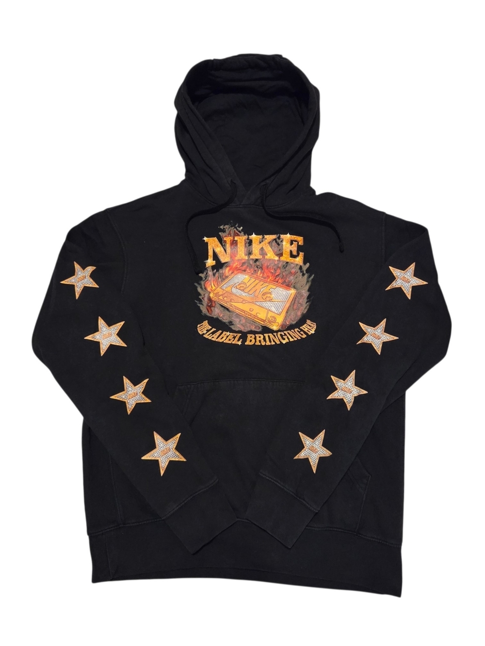 Nike "The Label Bringing Heat" Men's Black Pullover Hoodie